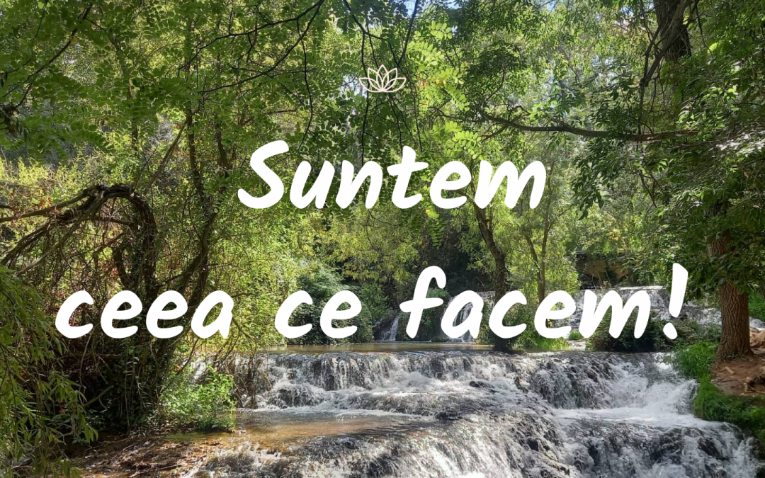 Suntem ceea ce facem!