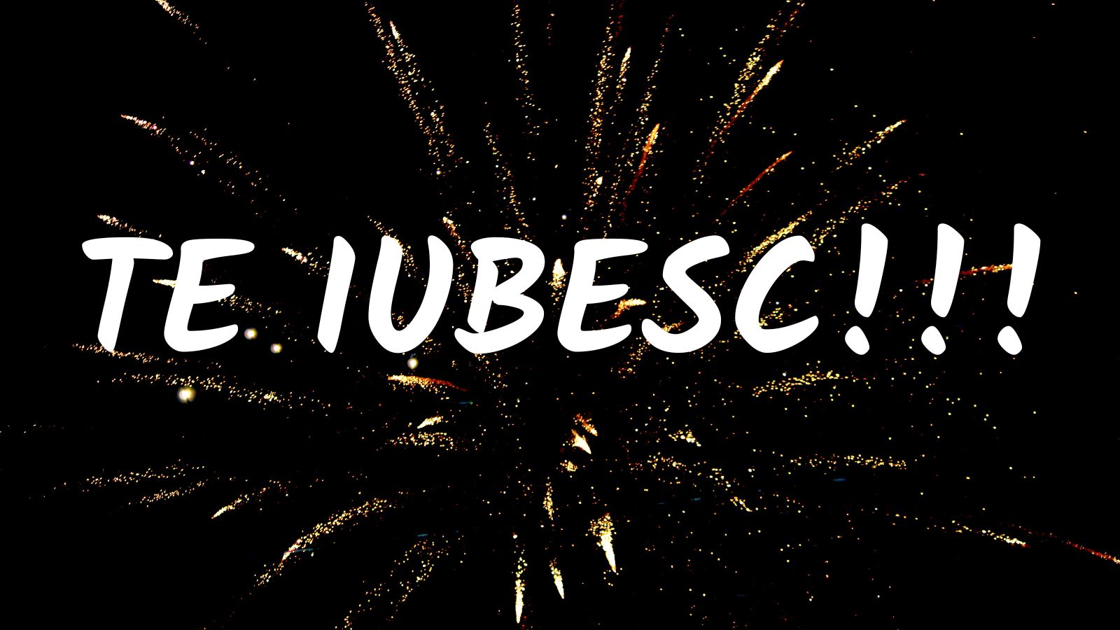 Te iubesc!